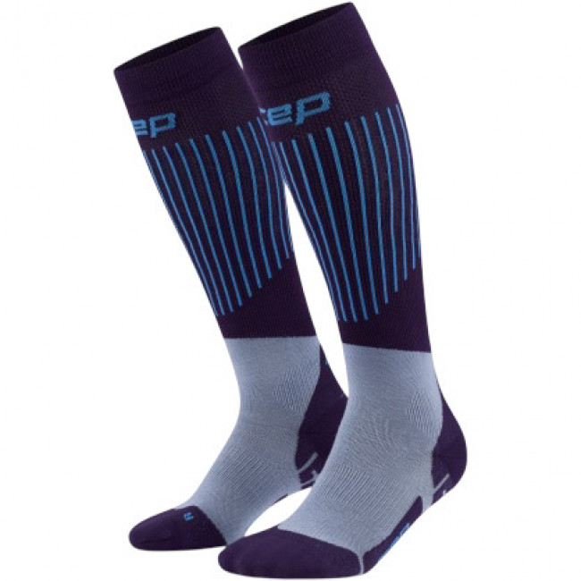 CEP Ski Ultralight Socks Tall 3.0, Skistrømper, Herre, Dark Purple/Blue