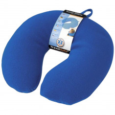 Cestovný vankúš TravelSafe, fleece/spandex, modrý