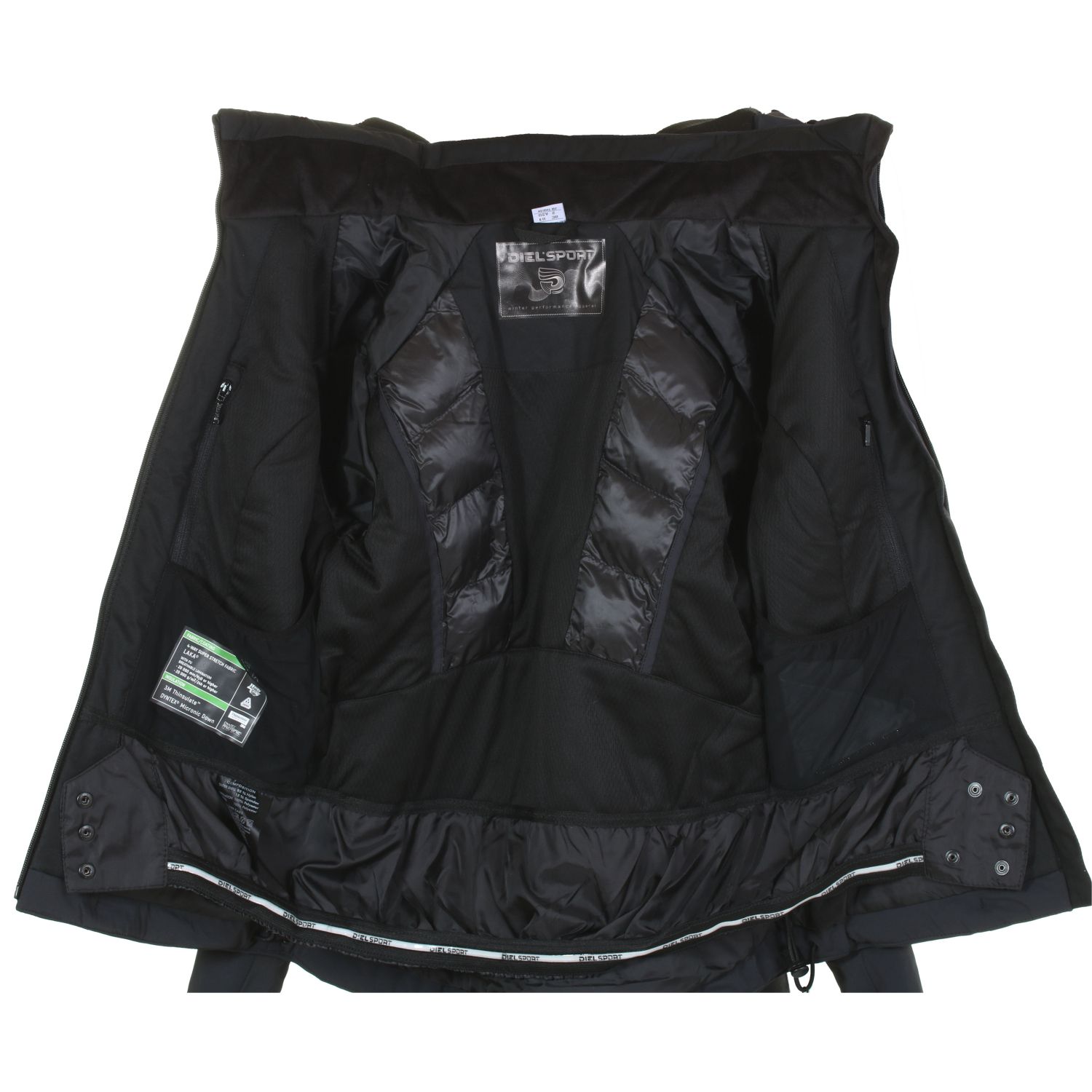 Chaqueta de esquí DIEL Feya, Mujer, Negro