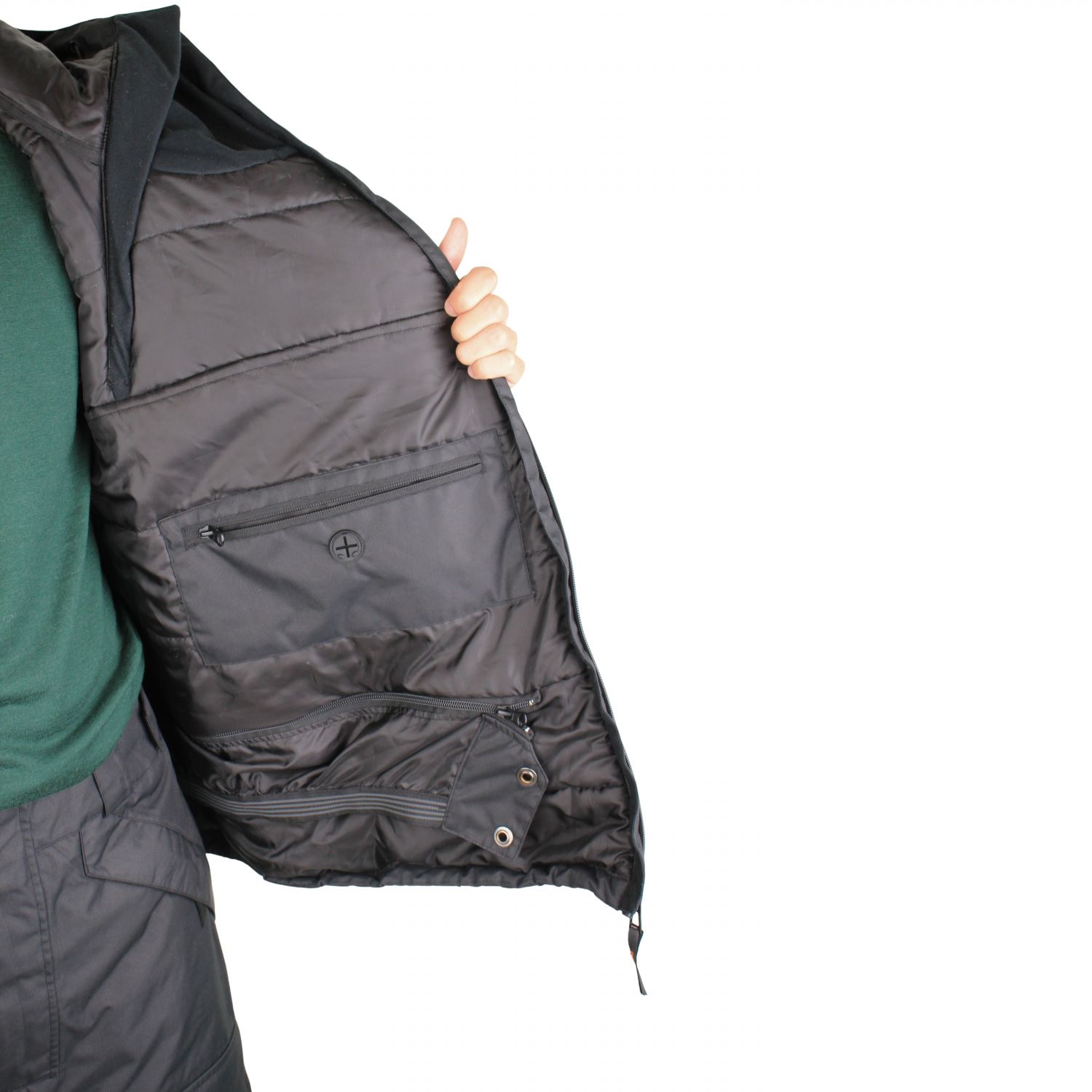 Chaqueta de esquí Helios Blaze, Hombre, negra