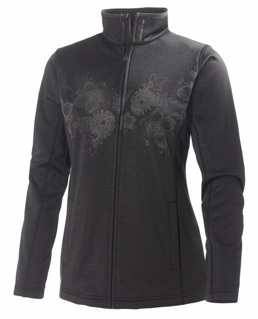 Chaqueta polar Helly Hansen W Grapich, jersey de esquí para mujer, Negro
