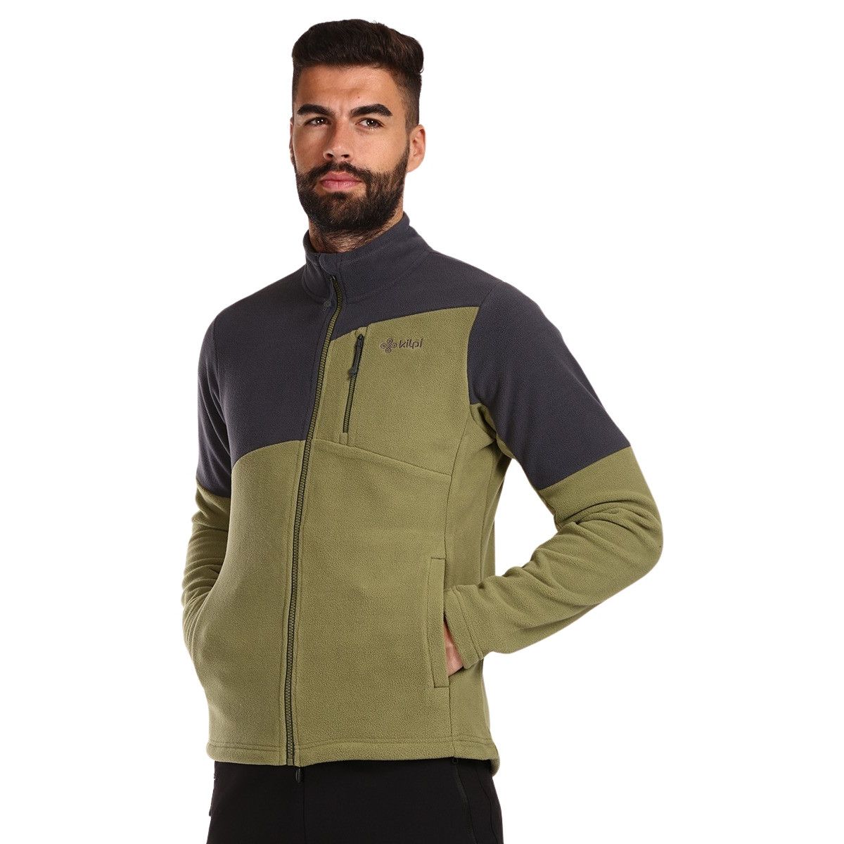 Chaqueta polar Kilpi Glander, hombre, verde