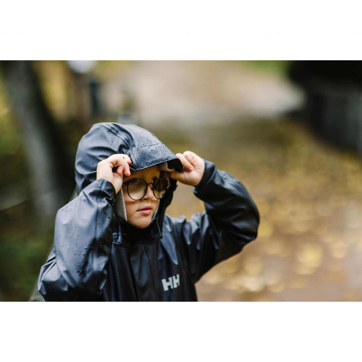 Chubasquero Helly Hansen Moss, junior, negro