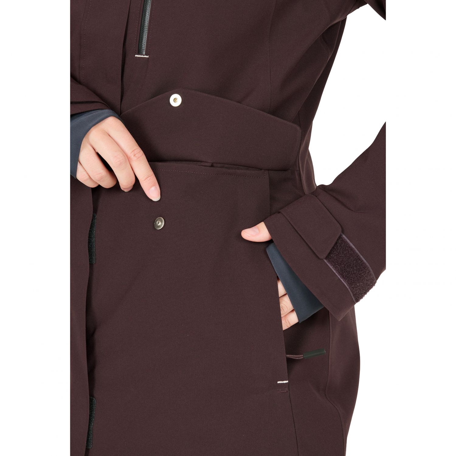 CMP jaqueta de esqui, feminino, bordô
