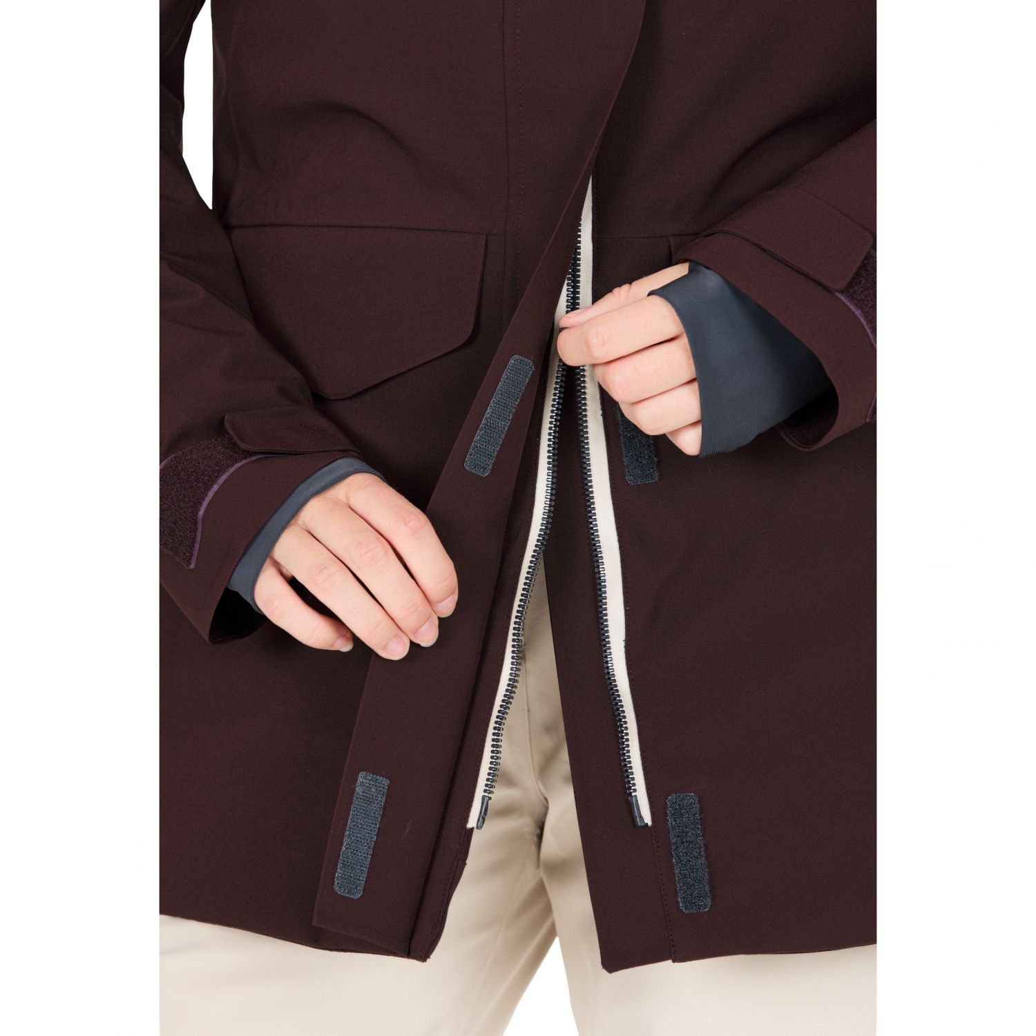 CMP jaqueta de esqui, feminino, bordô