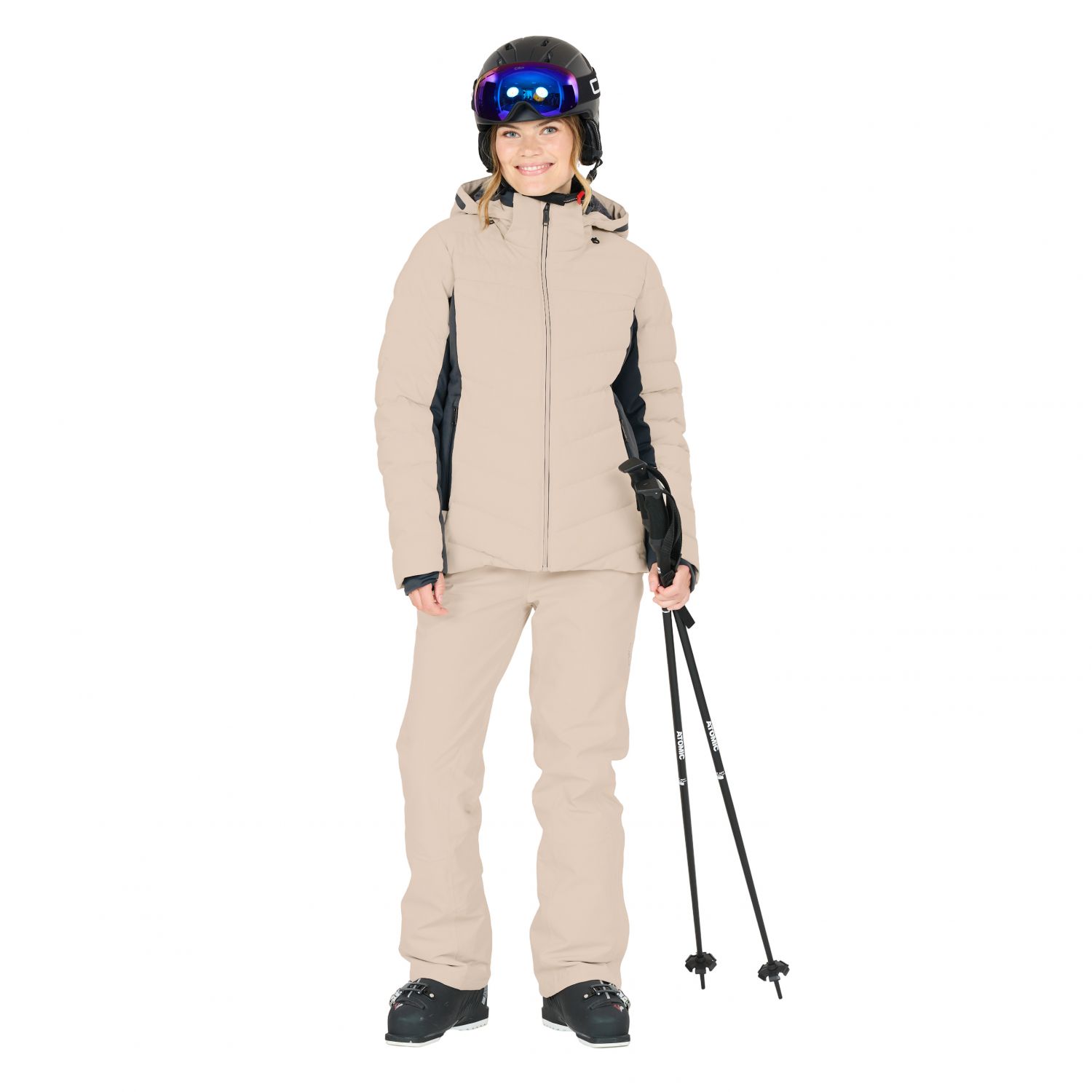 CMP pantaloni da sci, donna, beige