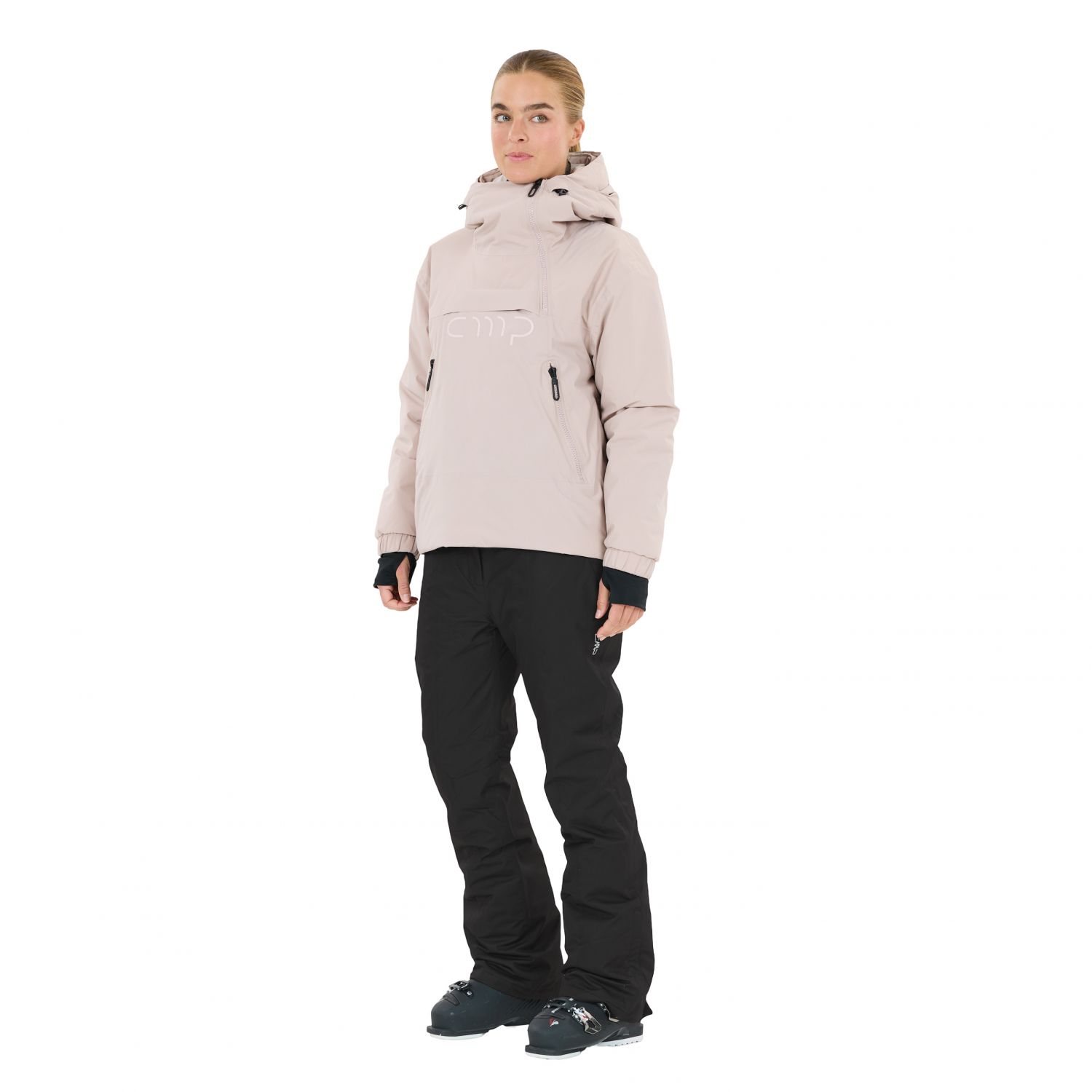 CMP pantaloni da sci, donna, nero