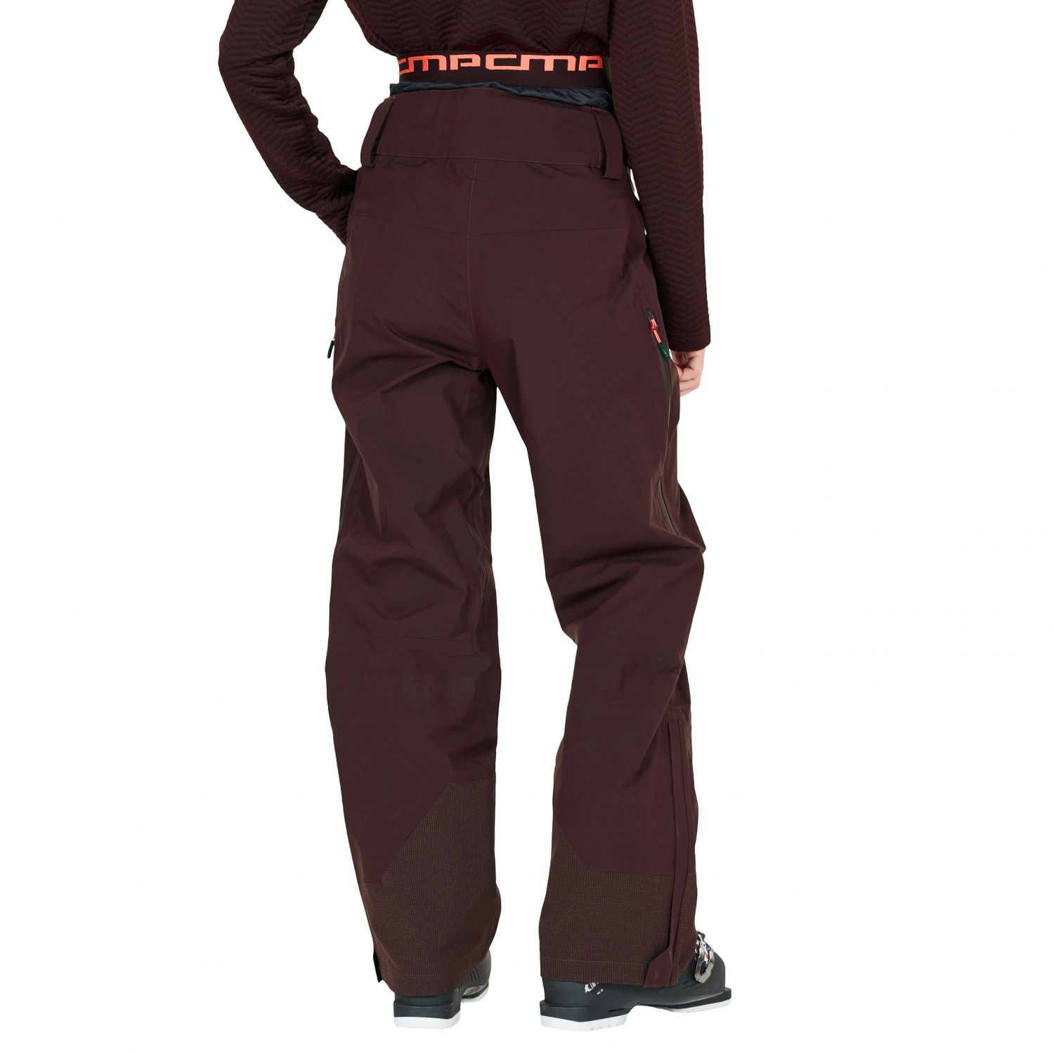 CMP pantaloni de schi, pentru femei, bordo