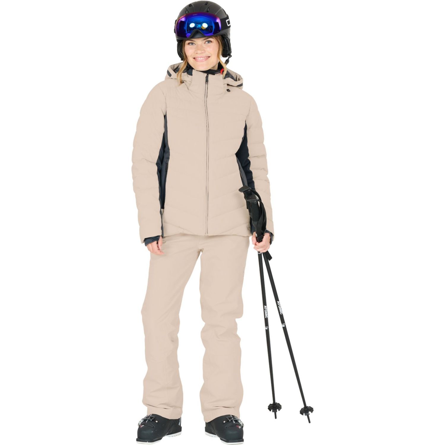 CMP skibroek, dames, beige