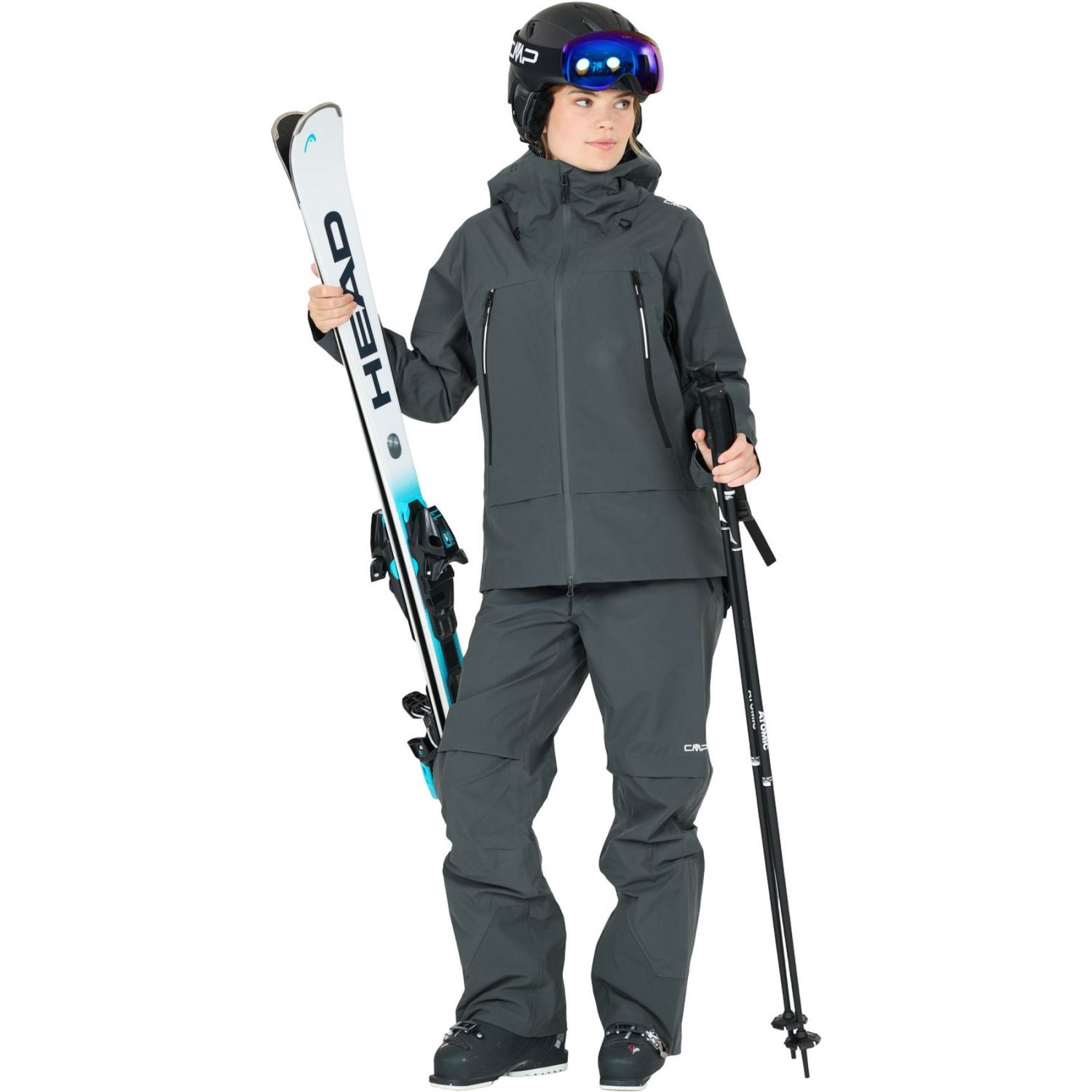 CMP skijas, dames, grijs