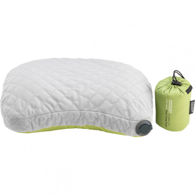 Cocoon Air-Core Hood/Camp Pillow,28x37 cm, Vankúš, wasabi/grey