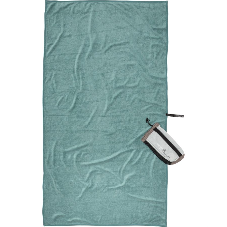 Cocoon Eco Travel Towel, Lyocell handduk, nilegrön