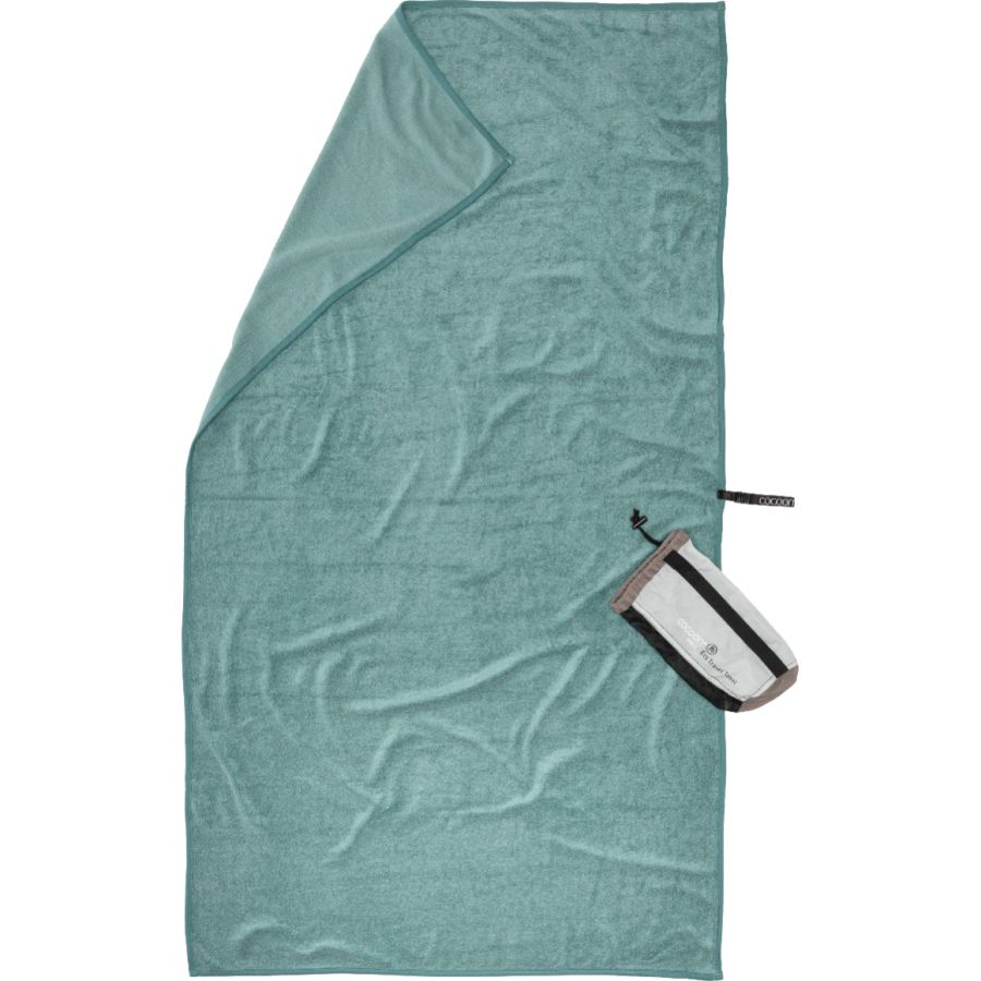 Cocoon Eco Travel Towel, Lyocell handduk, nilegrön