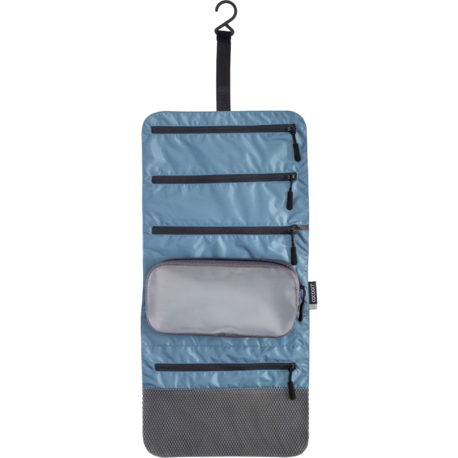 Cocoon Hanging Toiletry Kit Minimalist Light, toaletná taška, Phantom Black/Ash Blue