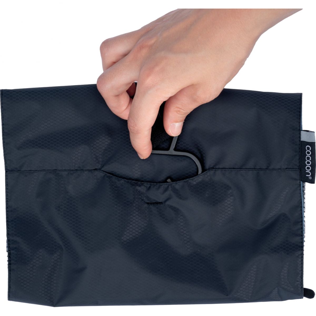 Cocoon Hanging Toiletry Kit Minimalist Light, toaletná taška, Phantom Black/Ash Blue