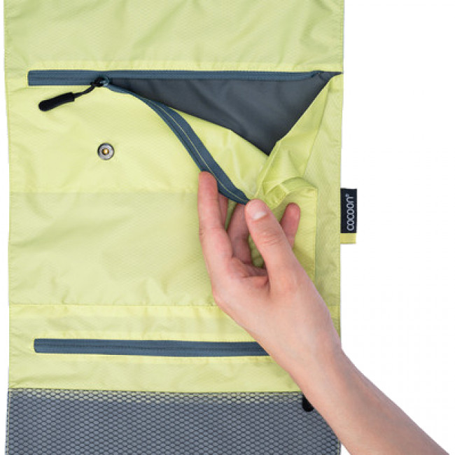 Cocoon Hanging Toiletry Kit Minimalist Light, toaletná taška, Star Grey/Wild Lime