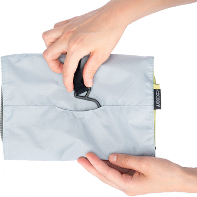 Cocoon Hanging Toiletry Kit Minimalist Light, toaletná taška, Star Grey/Wild Lime