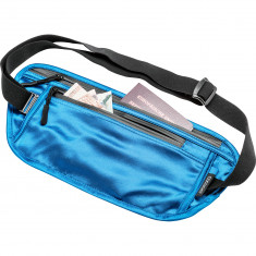 Cocoon Secret Waist Wallet / Silk, Pung, azul laguna