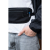 Cocoon Secret Waist Wallet / Silk,30x14 cm, pung, black