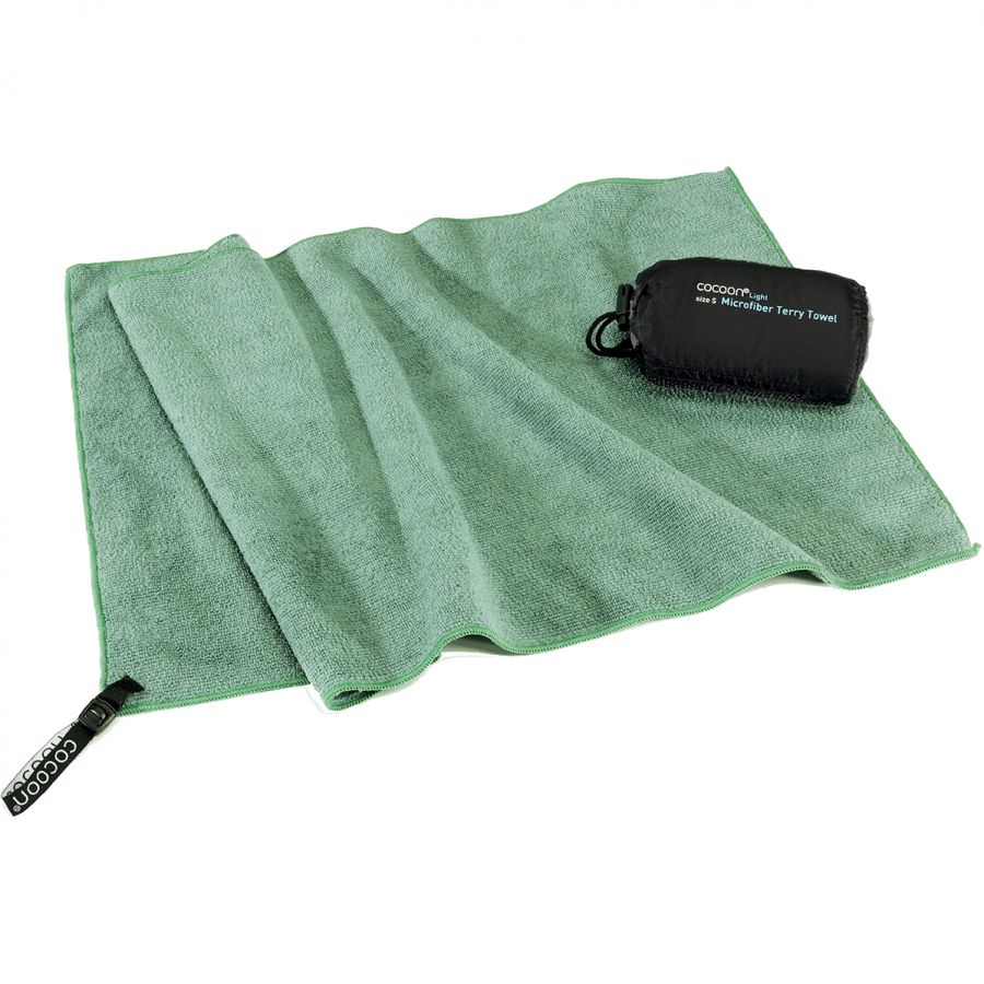 Cocoon Terry Prosop Light, 120x60cm, Prosop din microfibră, verde bambus