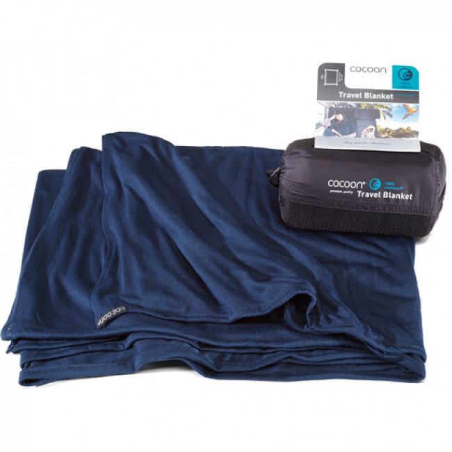 Cocoon Travel Blanket, resefilt, marinblå