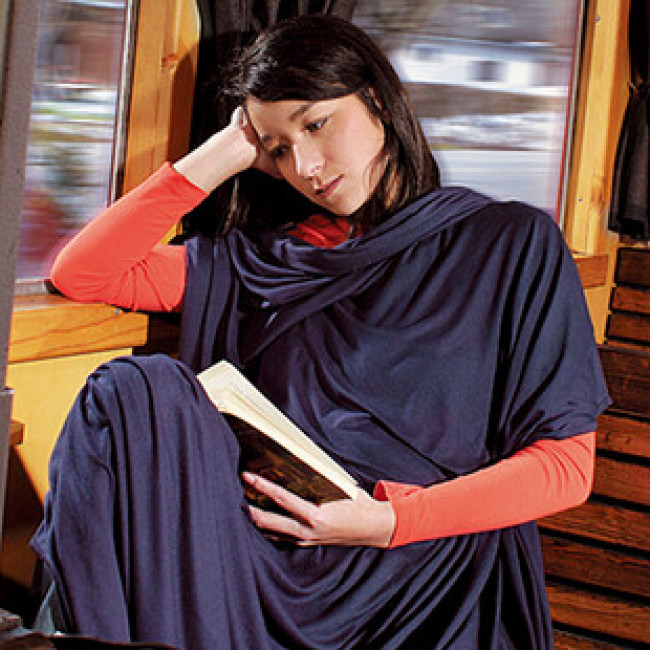 Cocoon Travel Blanket,180x140 cm, Manta de viagem, azul marinho