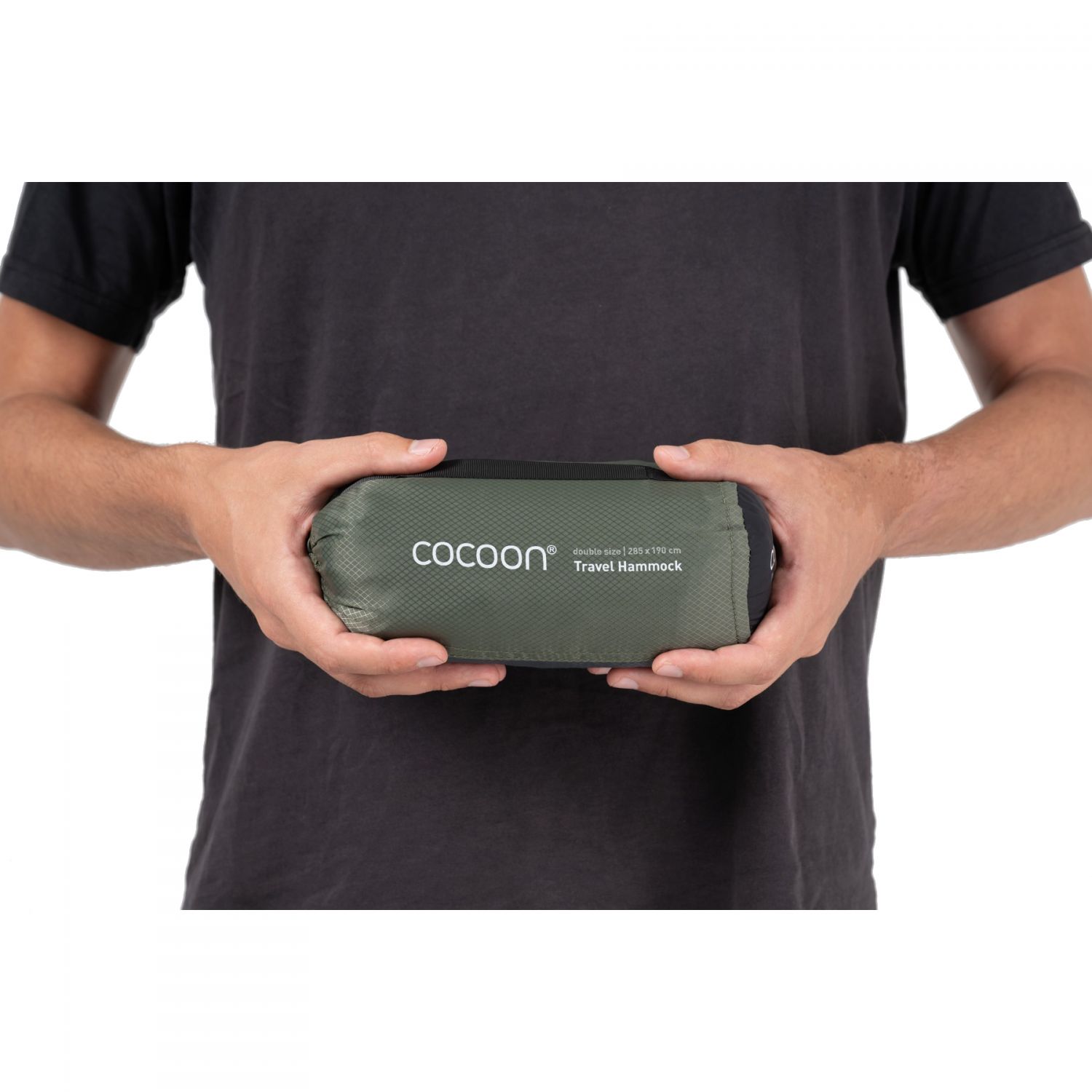 Cocoon Travel Hammock Double,285x190cm, Rede verde cipreste