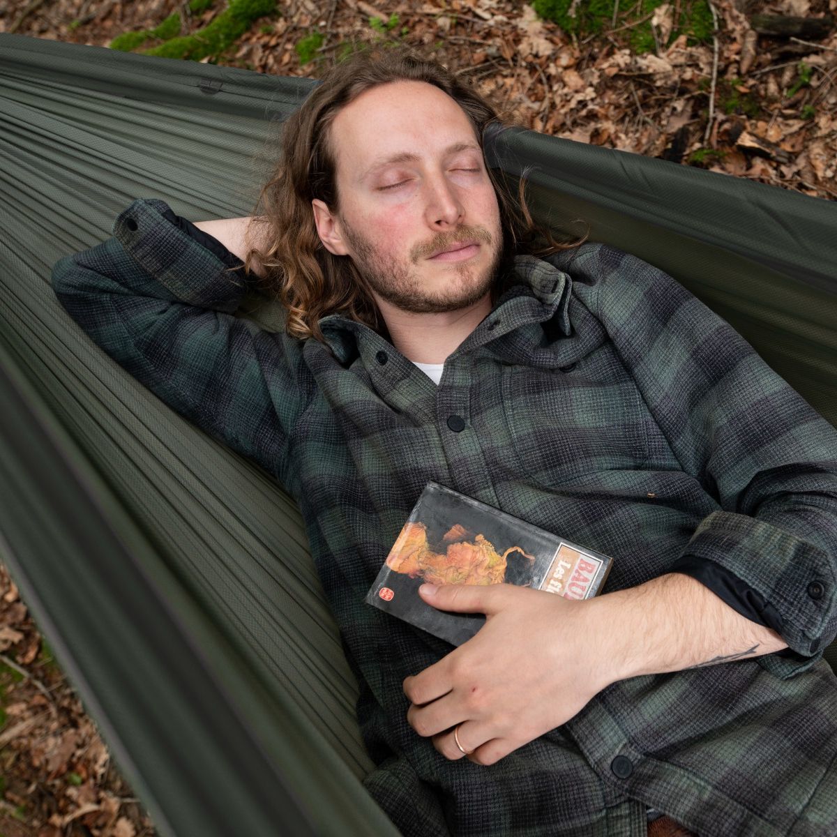 Cocoon Travel Hammock Single, 285x150cm, Hojdacia sieť, cyprusovo zelená