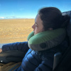Cocoon U-shaped Neck Pillow, Coussin, wasabi/gris