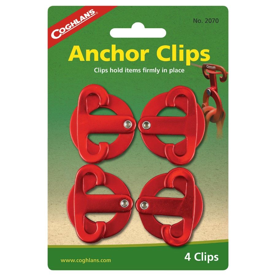 Coghlans Anchor Clips, 4-pakning