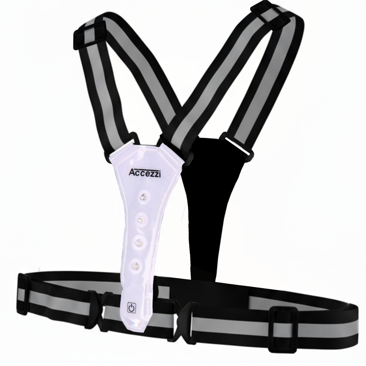 Colete refletor LED Accezzi, cinzento