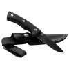 Coltello Oyo Falketind con Fodero in Pelle, coltello da escursione, nero