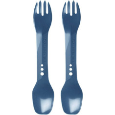 Conjunto de 2 talheres Lifeventure Ellipse Spork, talheres, azul escuro