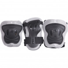 Conjunto de almofadas para patins K2, conjunto de proteção, júnior, cinzento