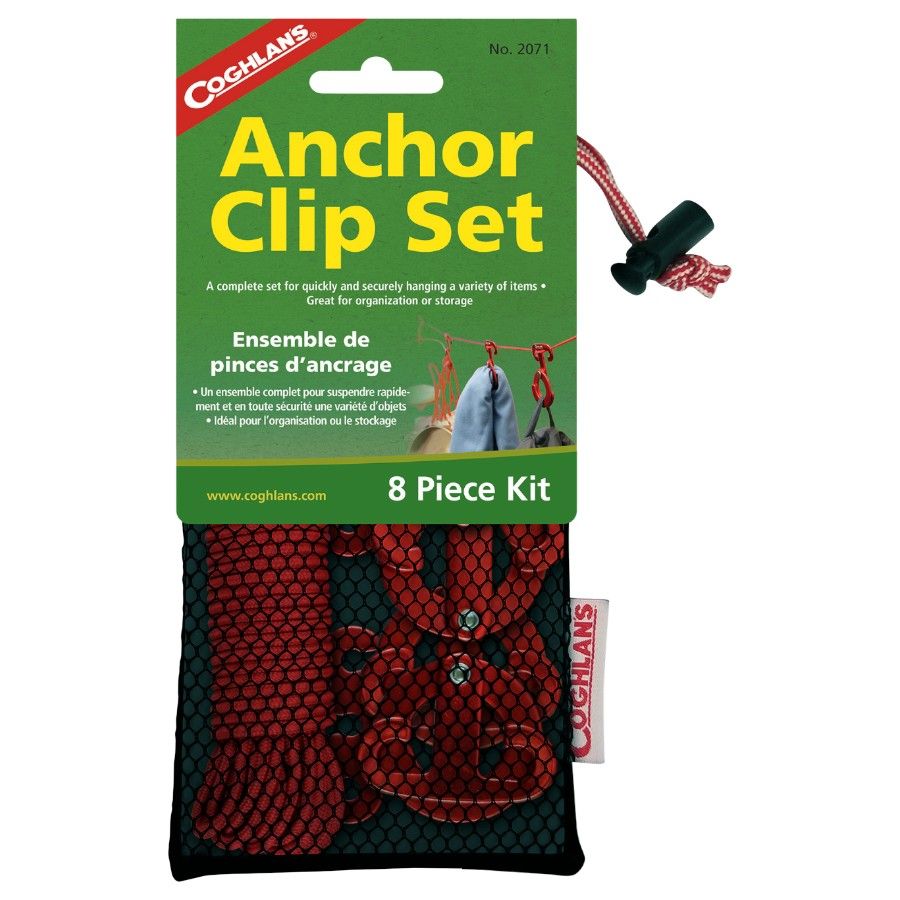Conjunto de clipes de ancoragem Coghlans, suporte de suspensão