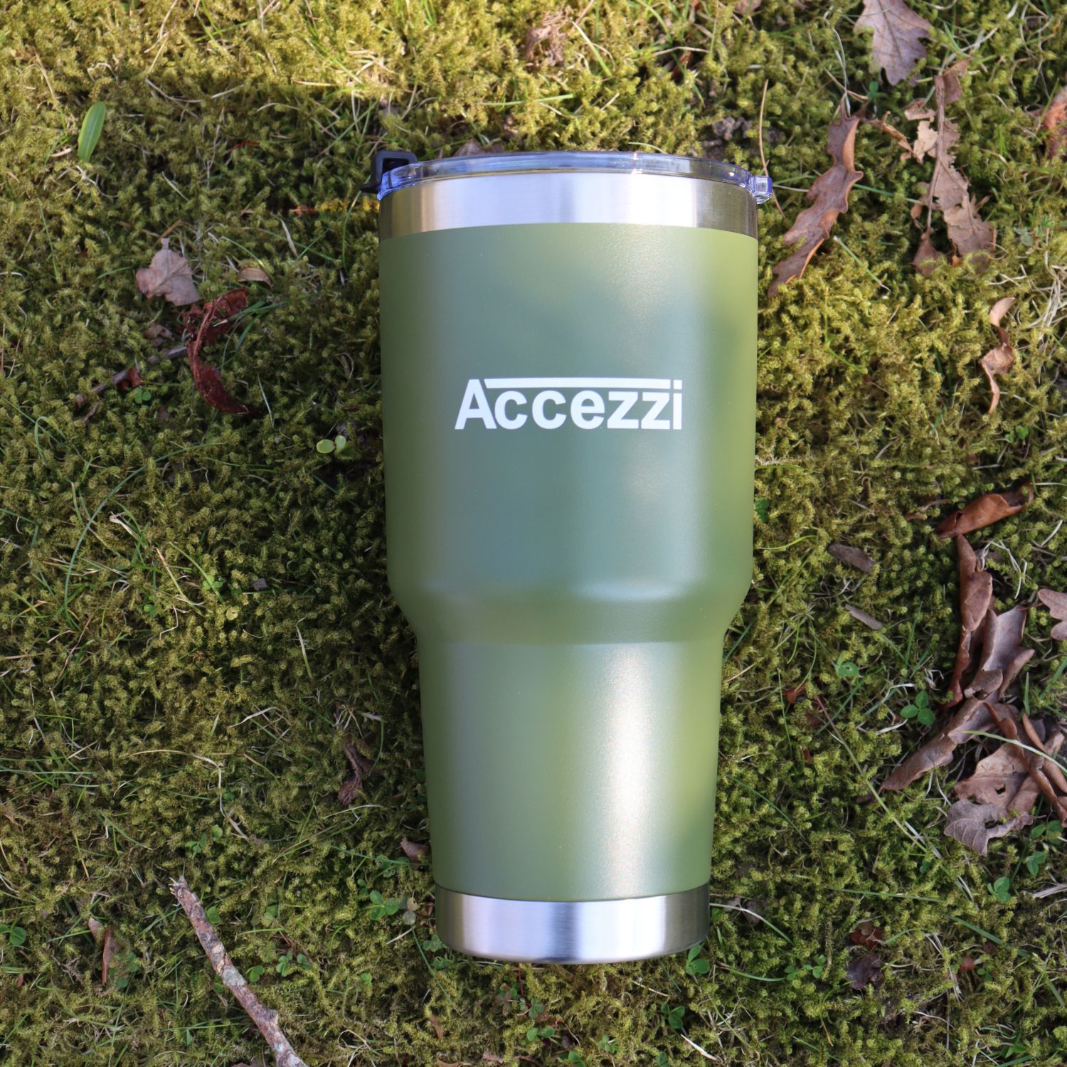 Copo térmico Accezzi, 890 ml, verde exército