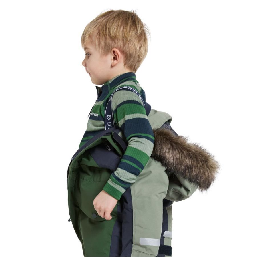 Costum de zbor Didriksons Bjärven, junior, verde deschis