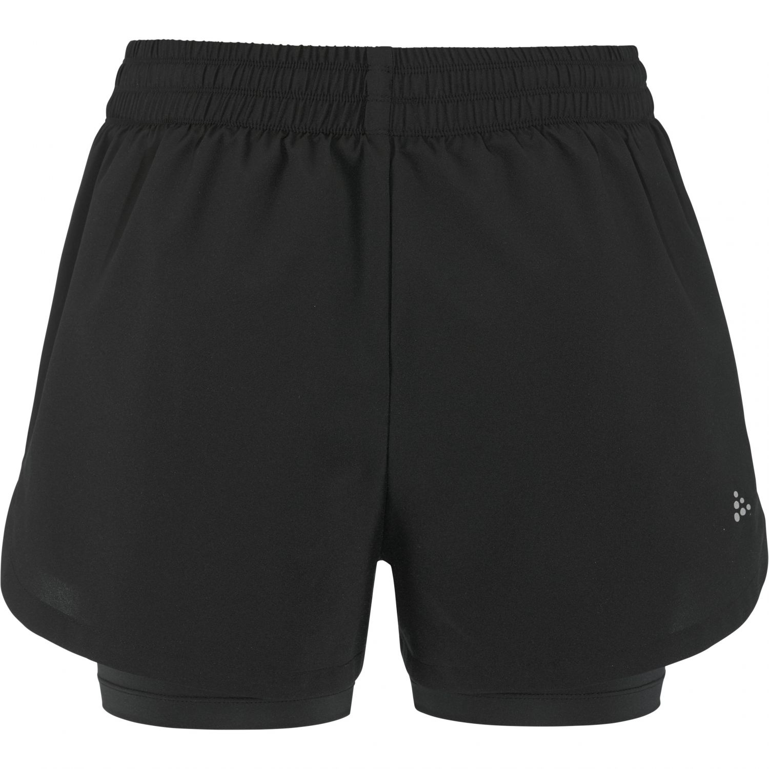 Craft ADV Essence 2, 2-in-1 shorts, dame, zwart