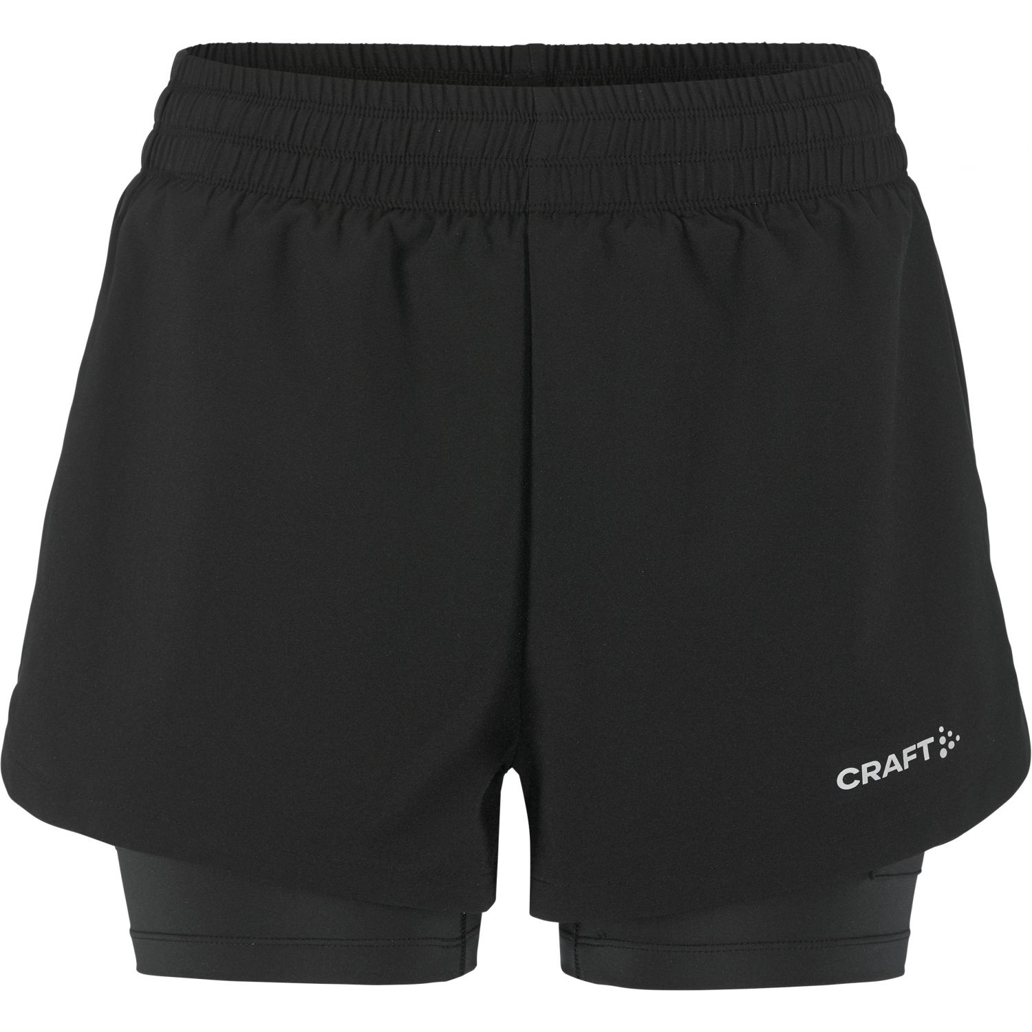 Craft ADV Essence 2, 2-in-1 shorts, dame, zwart