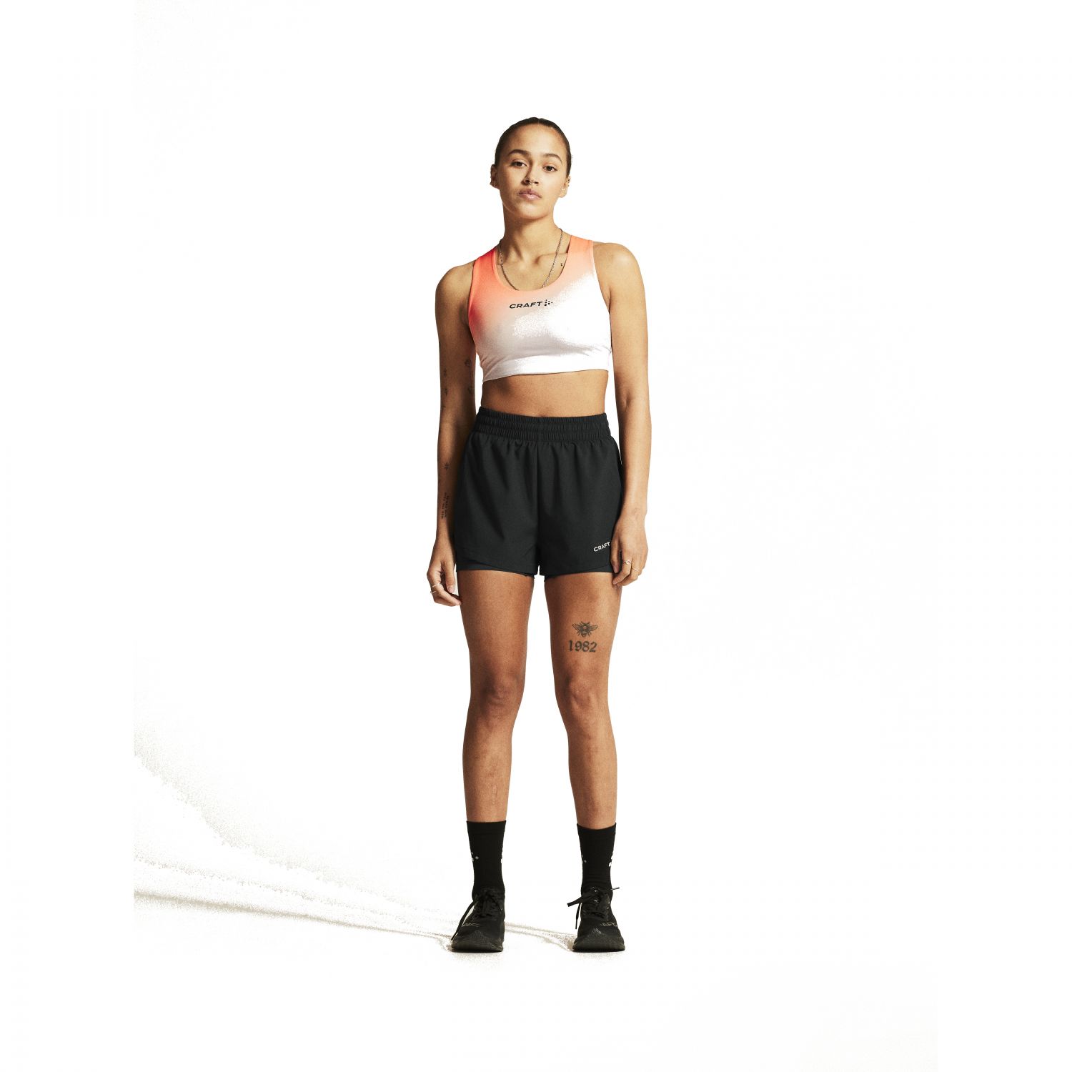 Craft ADV Essence 2, 2-in-1 shorts, femmes, noir