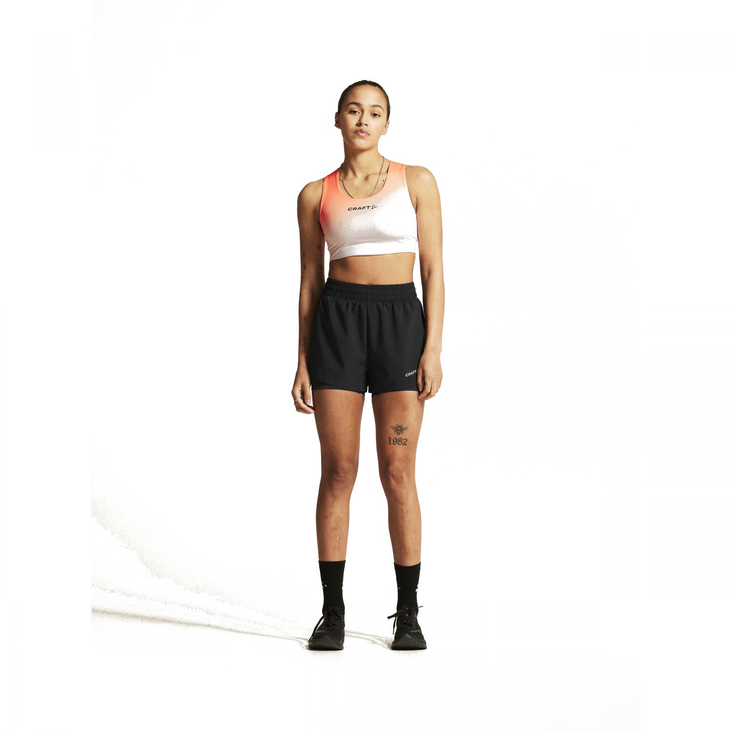 Craft ADV Essence 2, 2-in-1 shorts, women, black