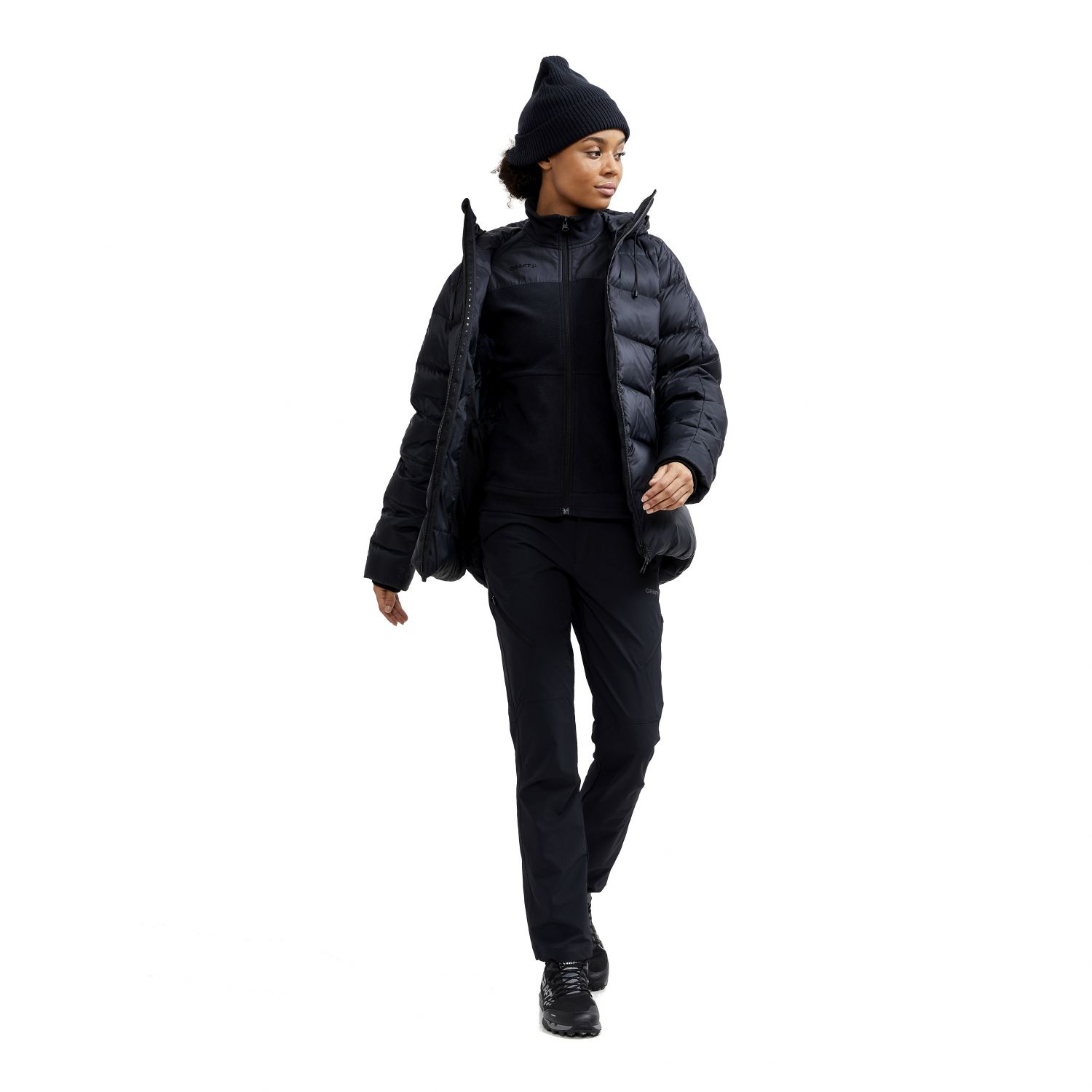 Craft ADV Explore fleece dzseki, női, fekete/szürke