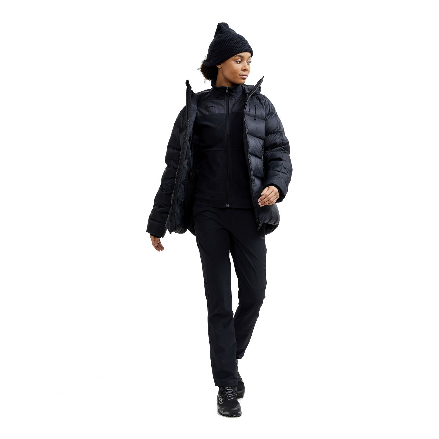 Craft Adv Explore, Fleecejacke, Damen, schwarz/grau