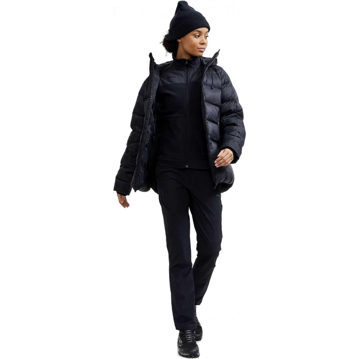 Craft ADV Explore, Fleecejakke, Dame, Black/Granite