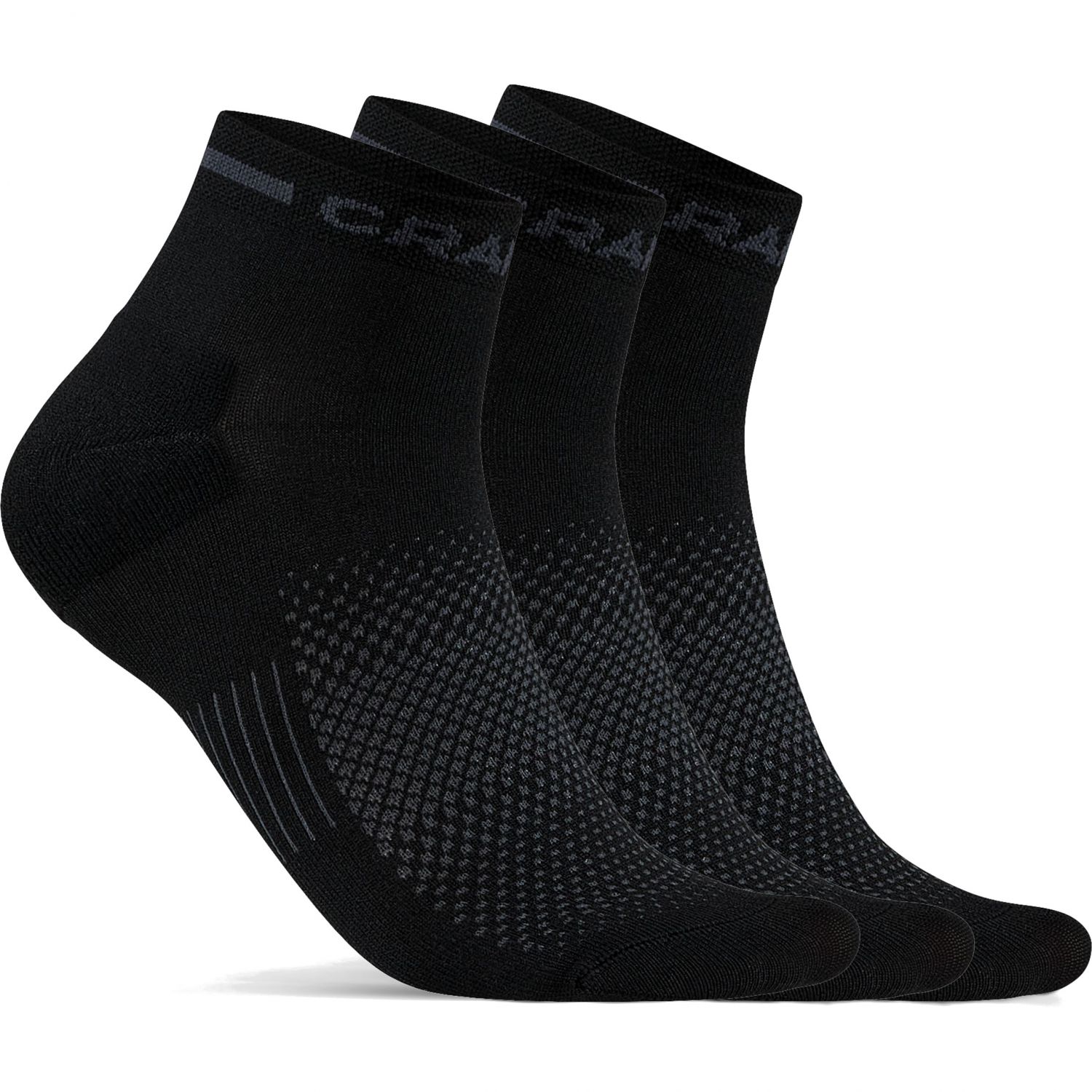 Craft CORE Dry Mid, socks, 3 pairs, black