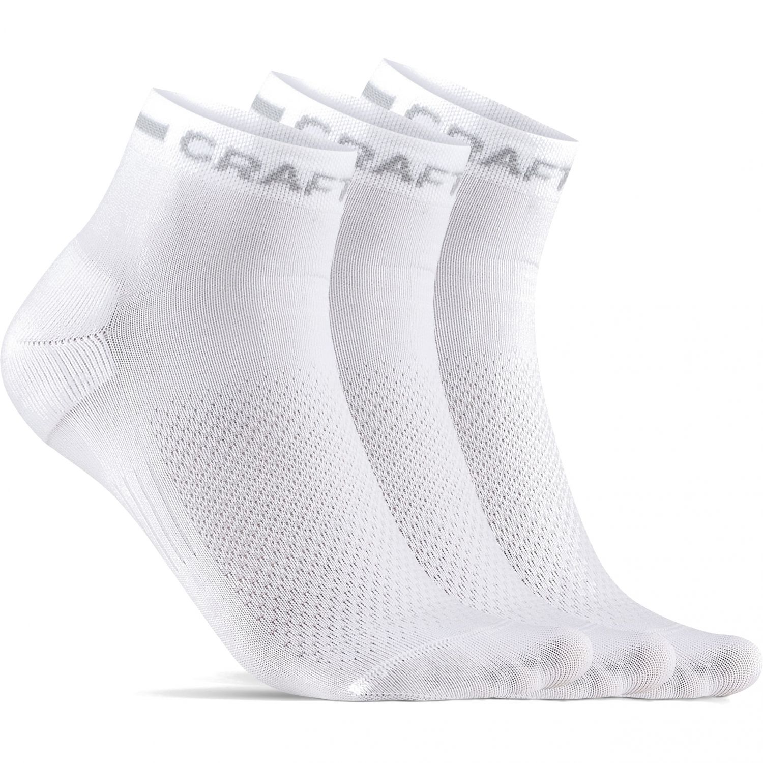 Craft CORE Dry Mid, socks, 3 pairs, white