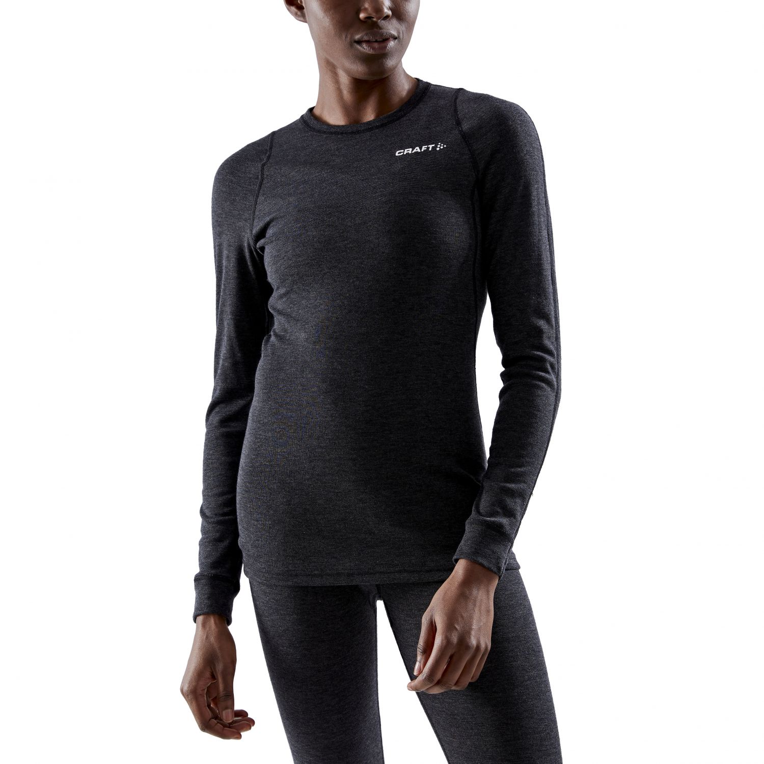 Craft Core Wool Merino, base layer, women, black melange