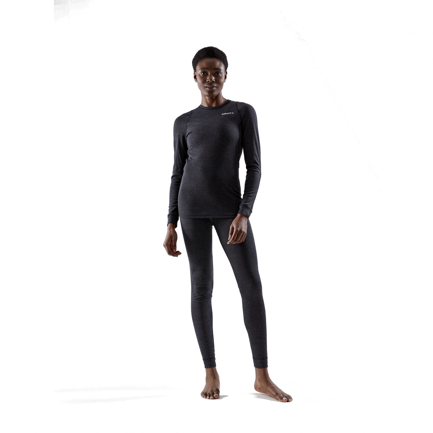 Craft Core Wool Merino, base layer, women, black melange