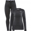Craft Core Wool Merino, base layer, women, black melange