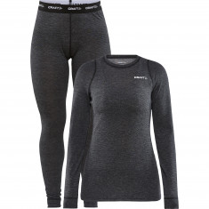 Craft Core Wool Merino, biancheria intima da sci, donna, nero